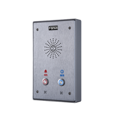 I12-02P-DIS - Tamper-Proof Intercom with SOS Button for Banks & Schools