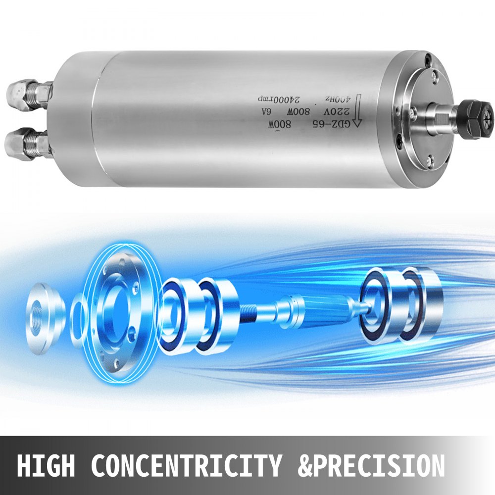 010384570403 - High-Performance Water Cooled Spindle Motor with German Bearings