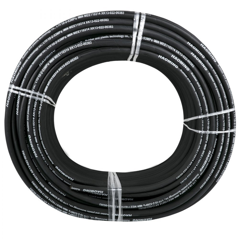 328 FT Hydraulic Hose - 328ft Rubber Hydraulic Hose, 3/8" ID, 5000 PSI
