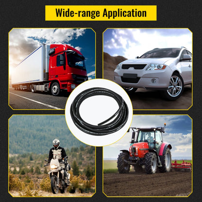 50 Ft Hydraulic Hose - 50ft High-Pressure Rubber Hose, 5000 PSI