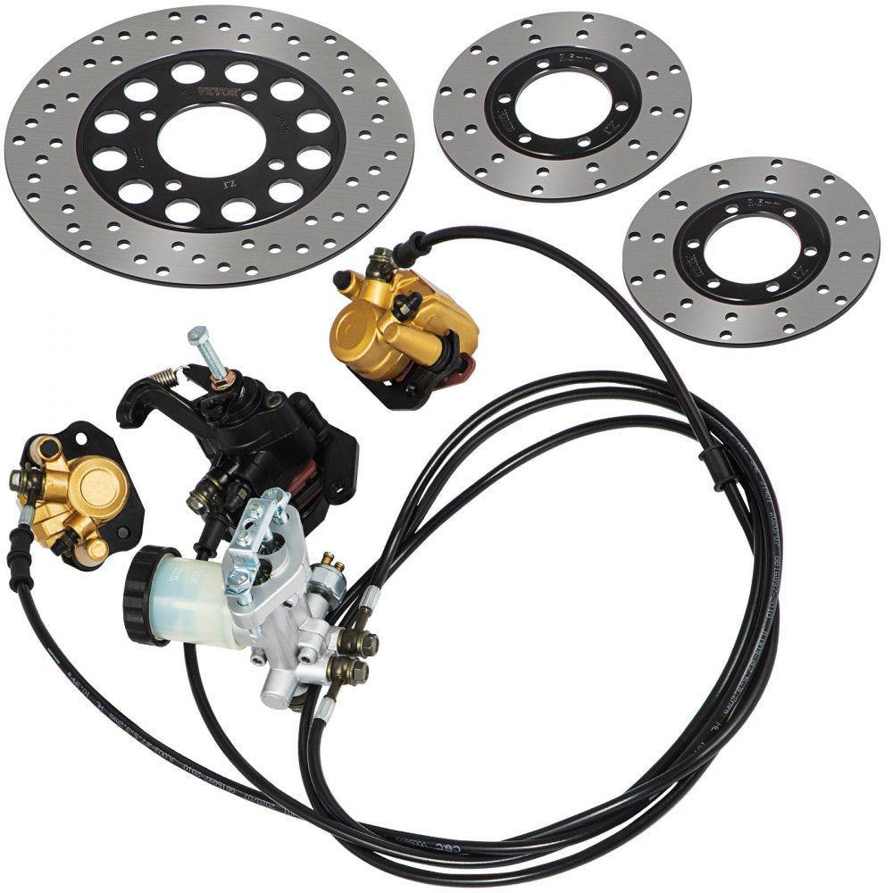 010341906023 - Hydraulic Go-Kart Brake Kit with Calipers & Rotors