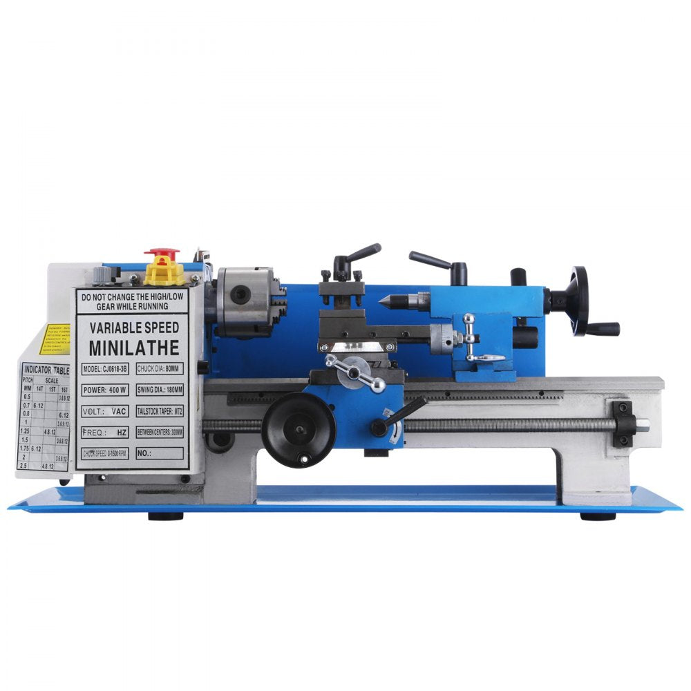 010413297828 - 7" x 12" VEVOR Metal Lathe with 400W Motor
