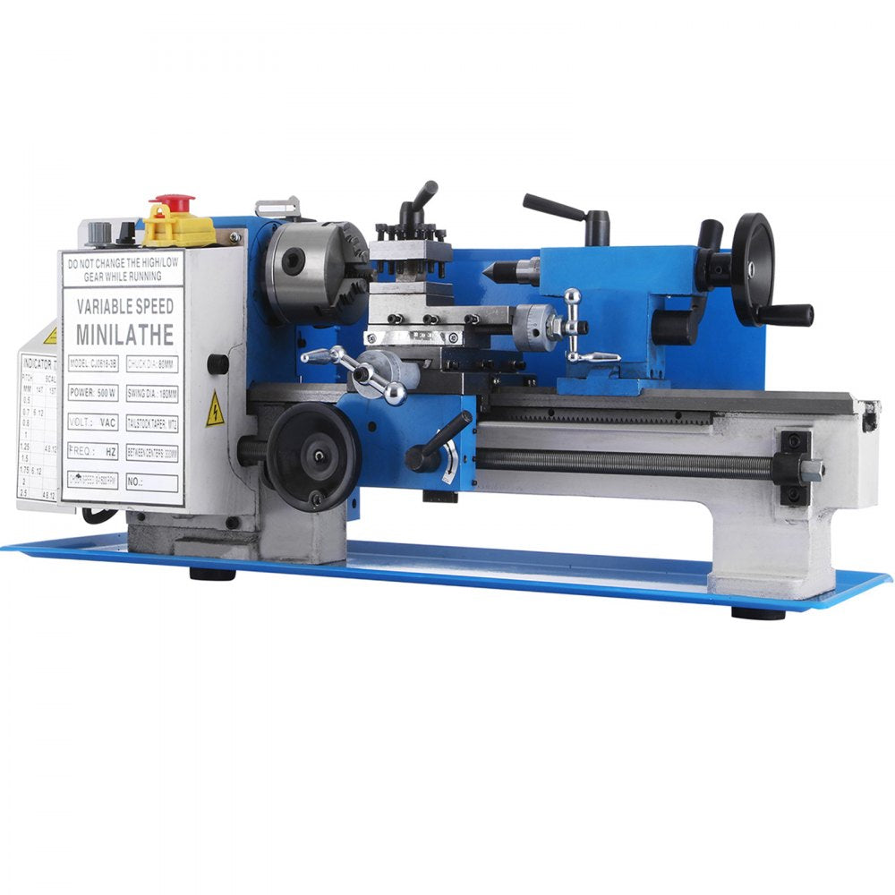 010413297828 - 7" x 12" VEVOR Metal Lathe with 400W Motor