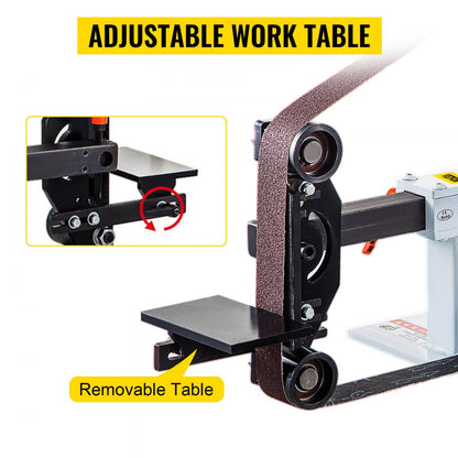 010331729065 - 2Hp Steel Belt Grinder for Precision Stock Removal and Finishing