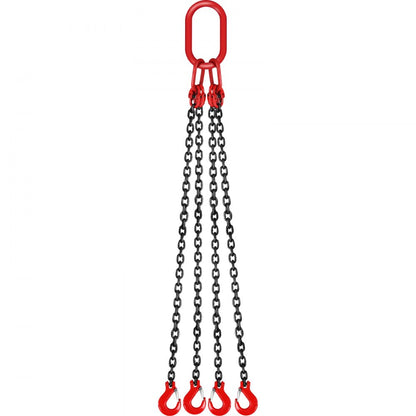 010517884162 - G80 5Ft Chain Sling with Locking Hooks for Heavy Loads