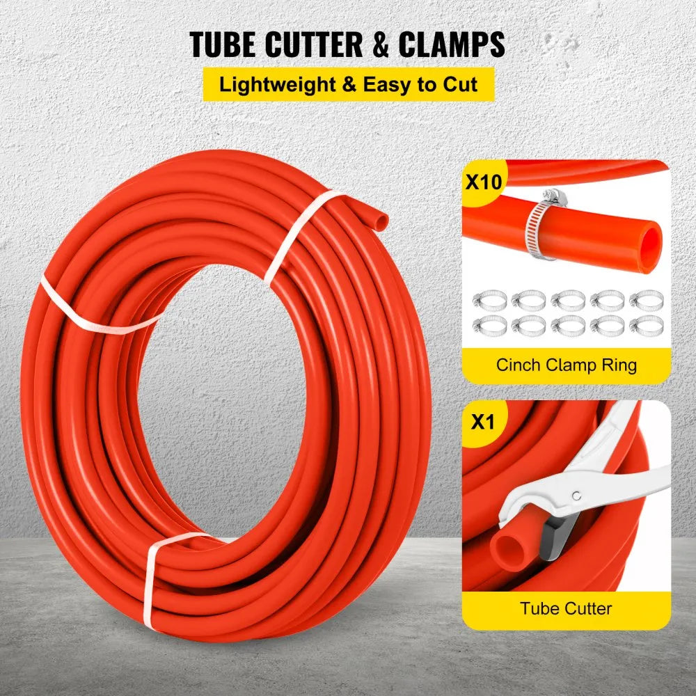 010912625553 - 1000ft PEX Tubing, 1/2" for Radiant Heating, Oxygen Barrier