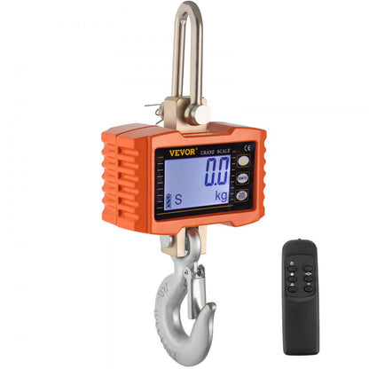 010231654597 - 2200LB Aluminum Digital Crane Scale with LED Display