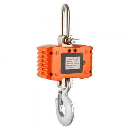 010231654597 - 2200LB Aluminum Digital Crane Scale with LED Display