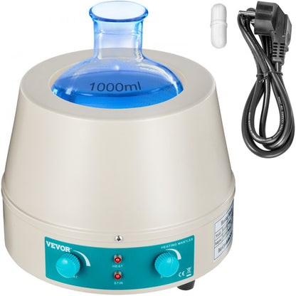 98-2-B - VEVOR 1000ml Heating Mantle with Magnetic Stirring Capability