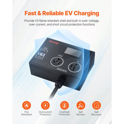 LV05 - NEMA Splitter with LCD, 240V Charging for EVs & Dryers