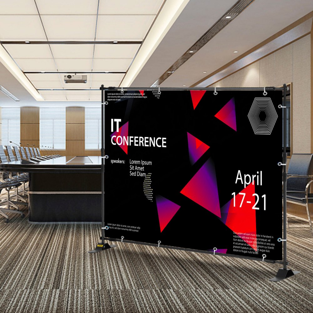 ZSJ-10x8 - Adjustable 10x8 FT Aluminum Banner Stand for Trade Shows