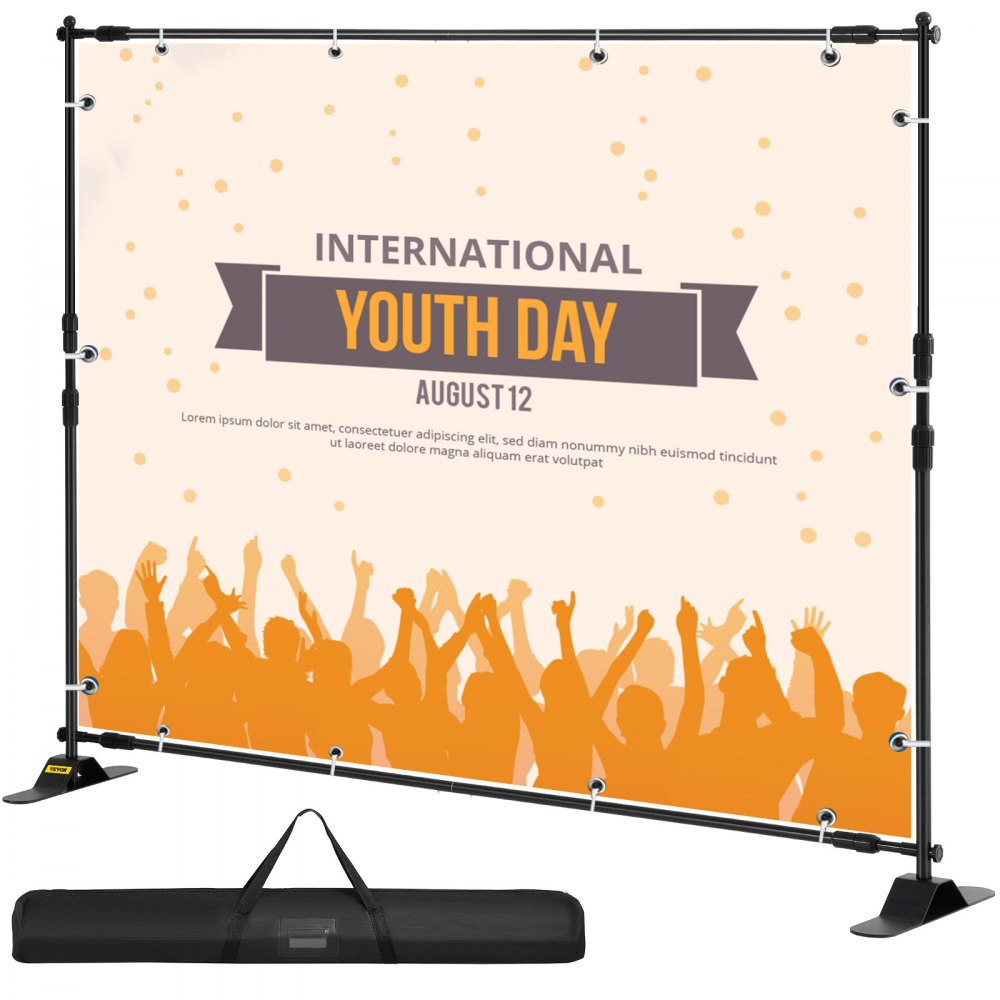 ZSJ-10x8 - Adjustable 10x8 FT Aluminum Banner Stand for Trade Shows