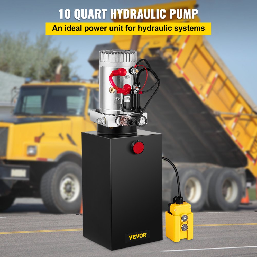 10QSAMHP - 10 Quart Metal Hydraulic Pump with 12V DC Motor