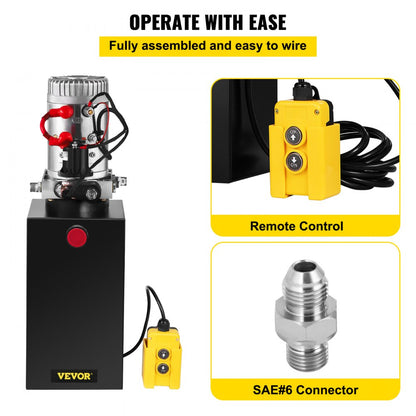 10QSAMHP - 10 Quart Metal Hydraulic Pump with 12V DC Motor