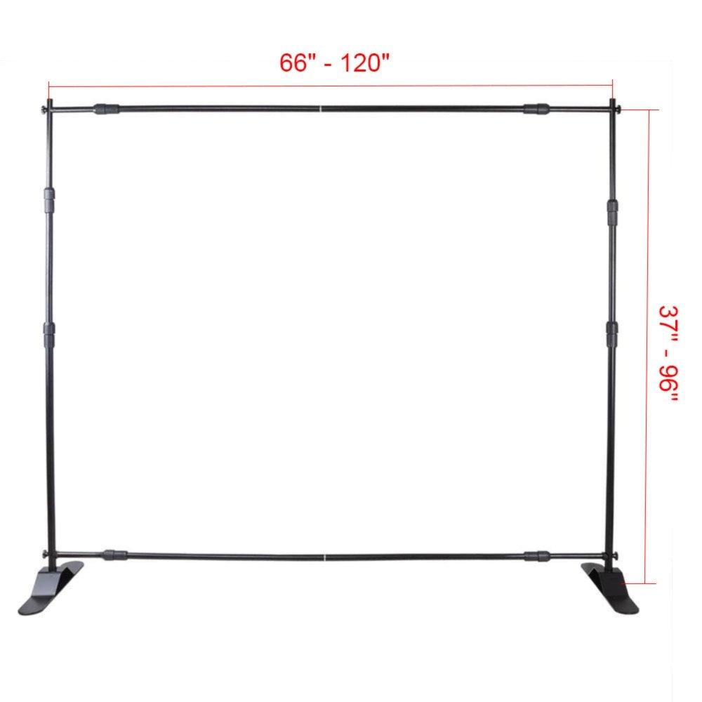 010415046625 - Adjustable Lightweight Backdrop Stand for Trade Shows & Events