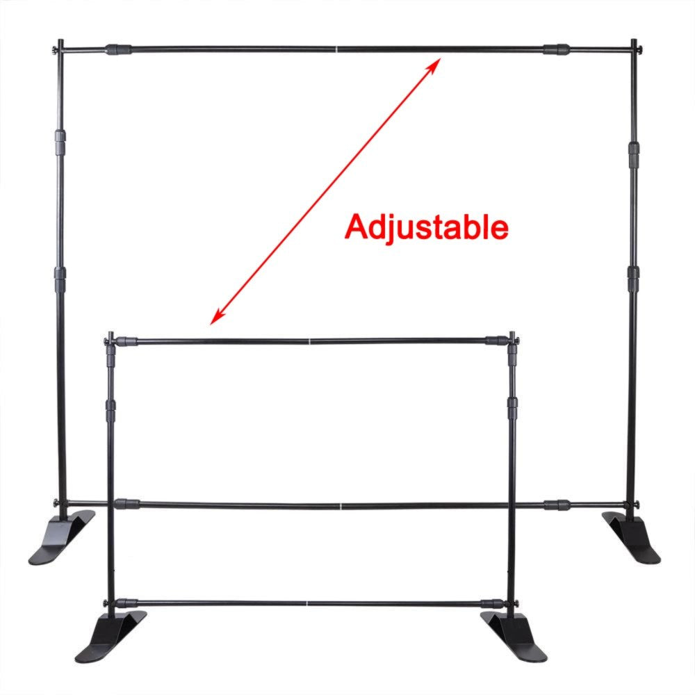 010415046625 - Adjustable Lightweight Backdrop Stand for Trade Shows & Events