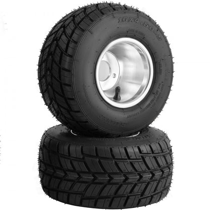 VV-GKFW-10 - 10" Non-Slip Go-Kart Tires with Durable Alloy Rims