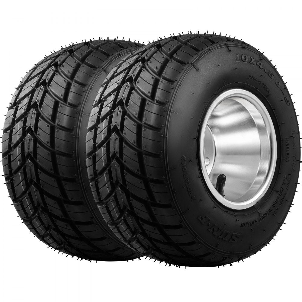 VV-GKFW-10 - 10" Non-Slip Go-Kart Tires with Durable Alloy Rims