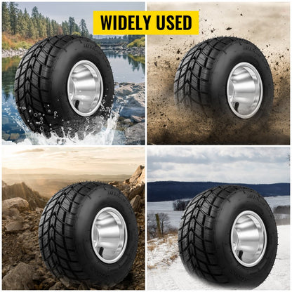 VV-GKFW-10 - 10" Non-Slip Go-Kart Tires with Durable Alloy Rims