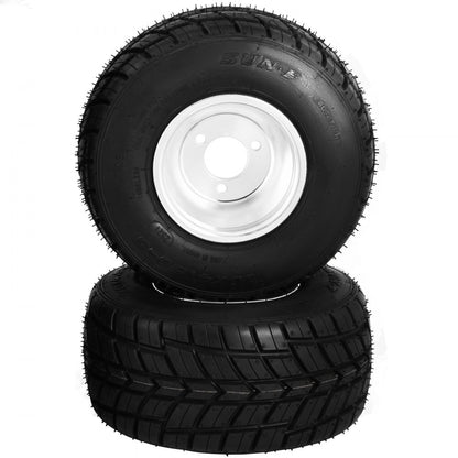 VV-GKFW-10 - 10" Non-Slip Go-Kart Tires with Durable Alloy Rims