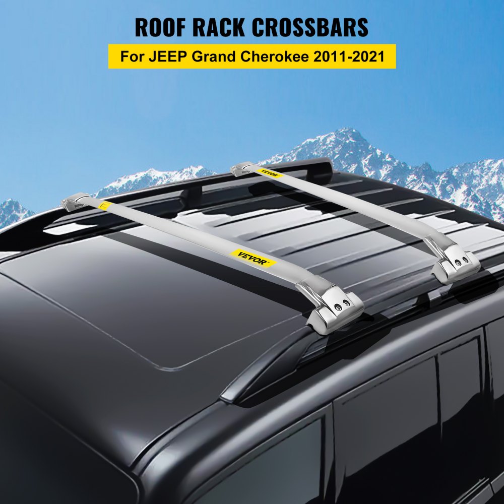010652924976 - Stainless Steel Roof Rack Crossbars for Jeep Grand Cherokee