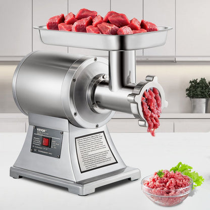 010421181453 - 1100W Stainless Steel Meat Grinder, 550LB/h, Two Plates