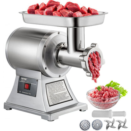 010421181453 - 1100W Stainless Steel Meat Grinder, 550LB/h, Two Plates