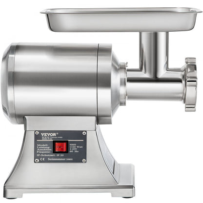 010421181453 - 1100W Stainless Steel Meat Grinder, 550LB/h, Two Plates