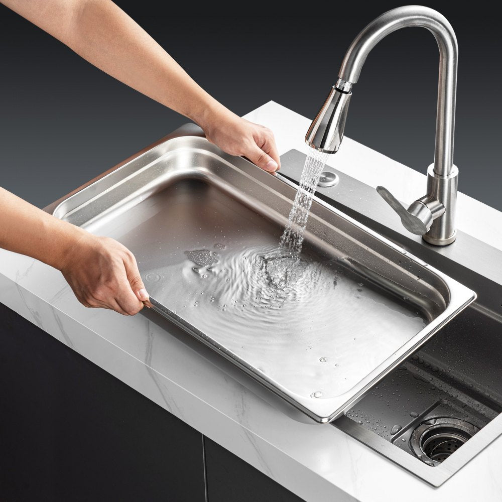 UCT8112-6 - 6 Pack Stainless Steel Hotel Pans, Full Size 9.25L Capacity