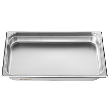 UCT8112-6 - 6 Pack Stainless Steel Hotel Pans, Full Size 9.25L Capacity
