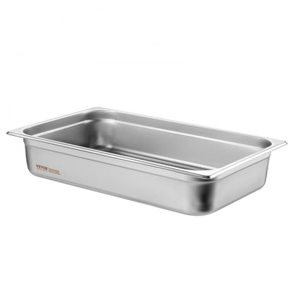 UCT8114L-4 - 4-Pack Stainless Steel Anti-Jam Steam Pans with Lid
