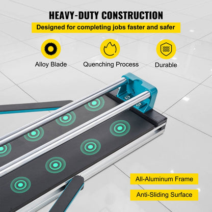 48in - 48" VEVOR Manual Tile Cutter with Laser Guide for Precision Cuts