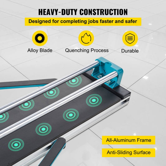 48in - 48" VEVOR Manual Tile Cutter with Laser Guide for Precision Cuts