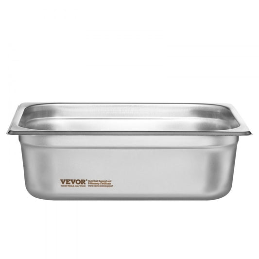 UCT8124L-8 - 8-Pack 1/2 Size Stainless Steel Hotel Pans, Anti-Jam Design