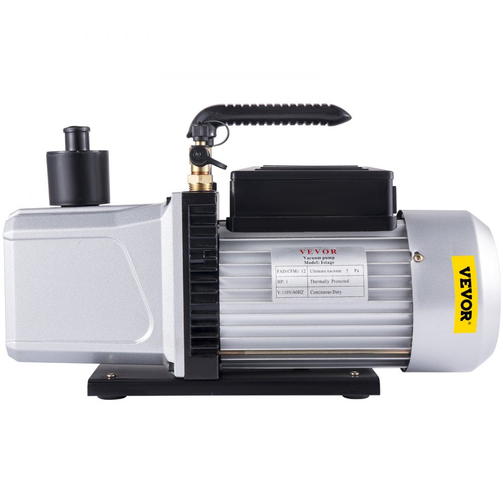 VP1200 - 12CFM Rotary Vane Vacuum Pump for Home and Vehicle Use