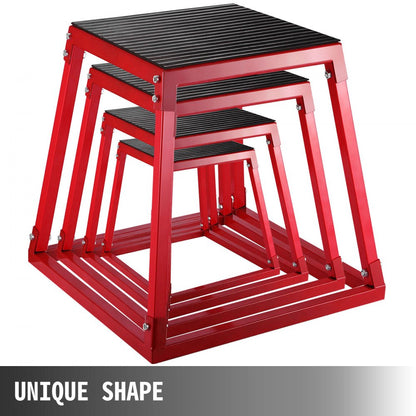 010683678254 - 12'' Plyometric Jump Box for Home & Gym Workouts