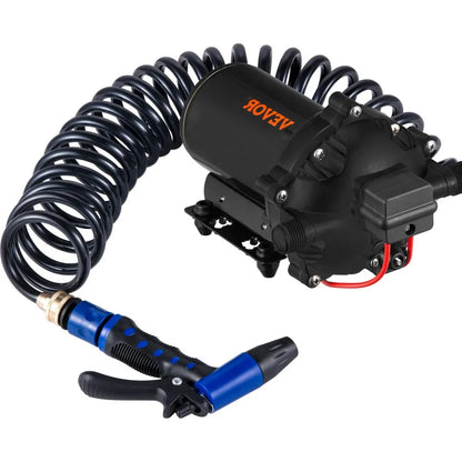 010940578135 - Self-Priming 12V Washdown Pump with 25ft Hose & Filter
