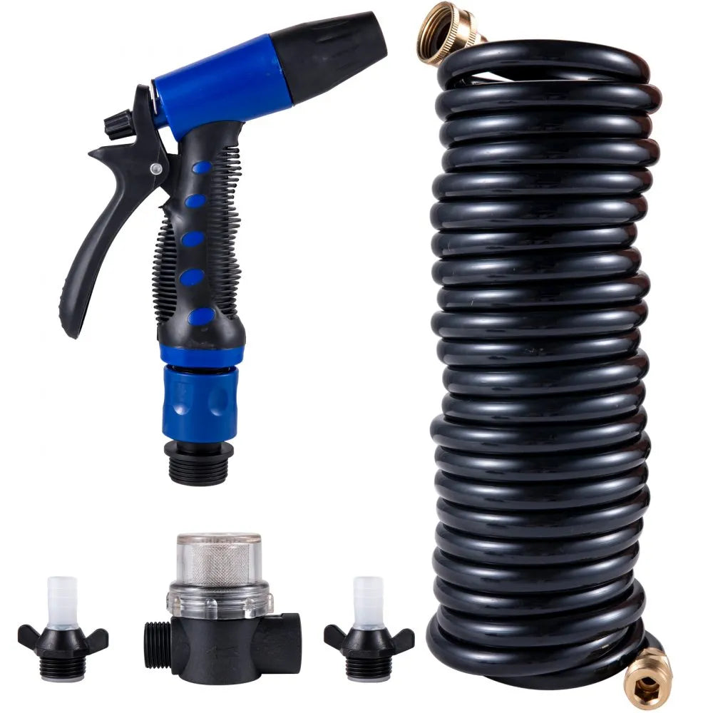 010940578135 - Self-Priming 12V Washdown Pump with 25ft Hose & Filter
