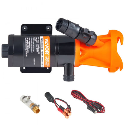NMMP12-G120-12-1 - VEVOR 12V Portable RV Waste Pump, 10 ft Hose, 12 GPM
