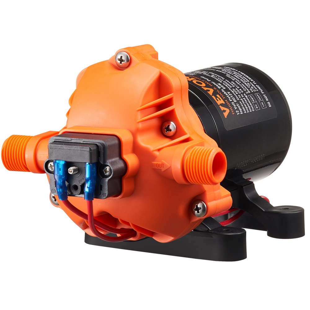 NMDP33-G18-60-12 - 12V Quiet Diaphragm Pump, 1.8 GPM, Adjustable 40-100 PSI