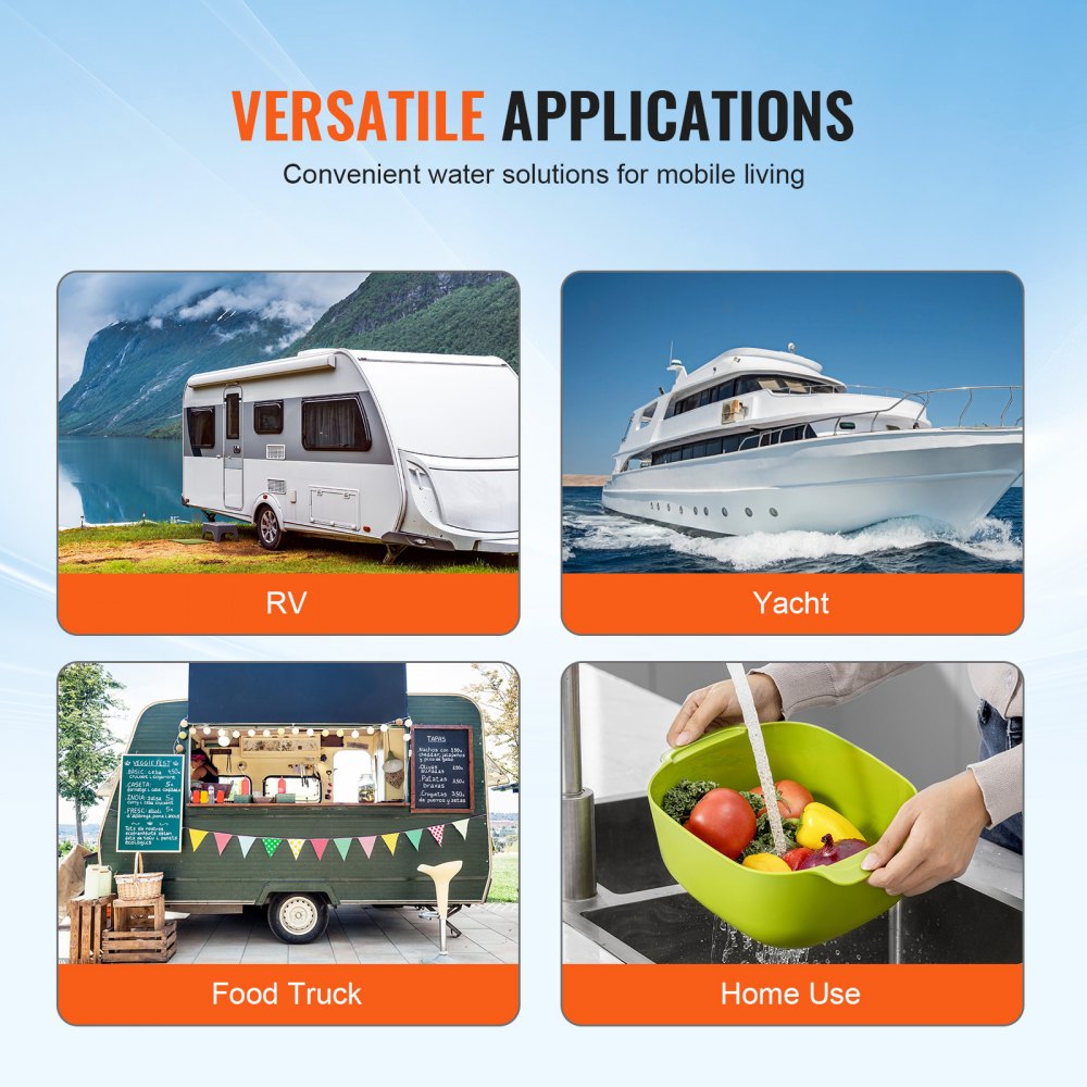 NMDP33-G30-50-12 - 12V Water Pump, 3GPM, Adjustable 40-100 PSI Pressure