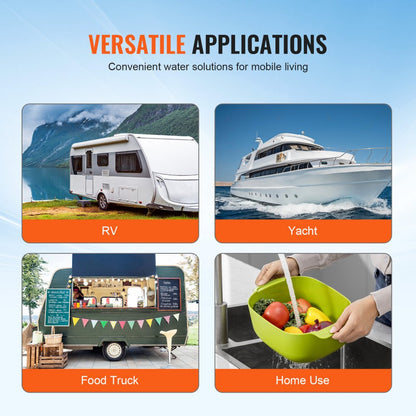 NMDP33-G30-50-12 - 12V Water Pump, 3GPM, Adjustable 40-100 PSI Pressure