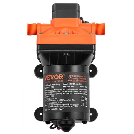 NMDP42-G30-55-12 - 12V Quiet Diaphragm Pump 3GPM with Adjustable Pressure