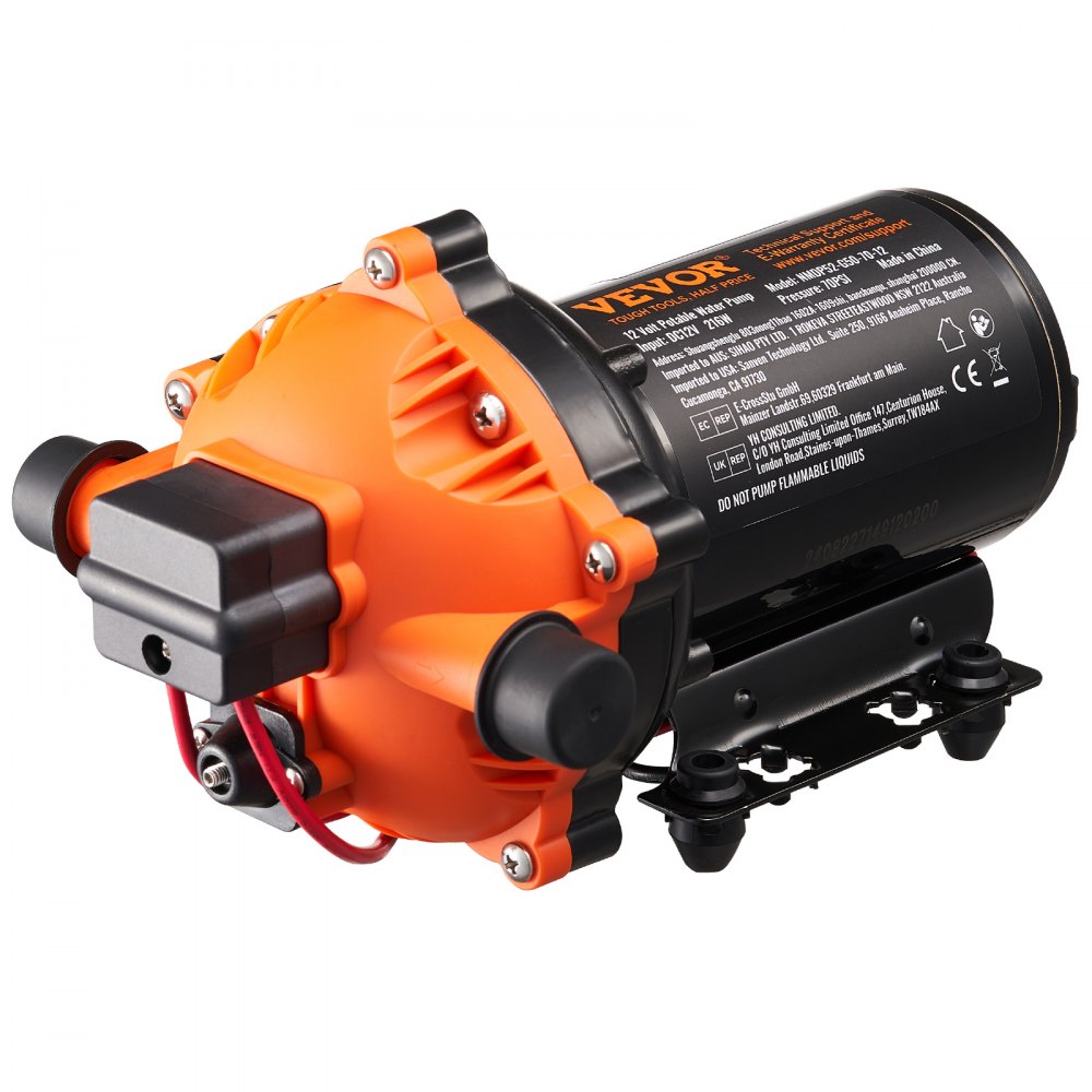 NMDP52-G50-70-12 - 5GPM 12V Diaphragm Pump with Adjustable Pressure 40-100 PSI