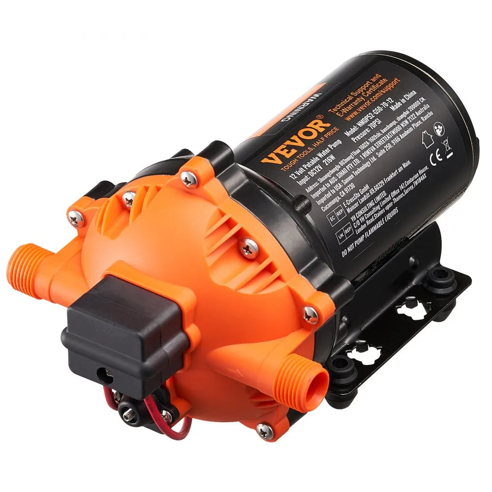 NMDP52-G50-70-12 - 5GPM 12V Diaphragm Pump with Adjustable Pressure 40-100 PSI