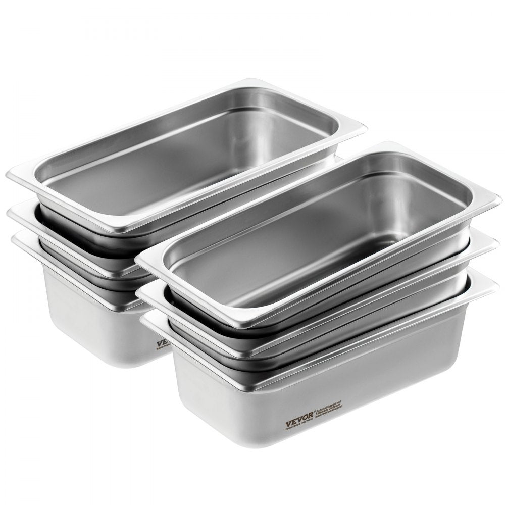 UCT8134-6 - Durable 1/3 Size Stainless Steel Hotel Pans with Anti-Jam Design