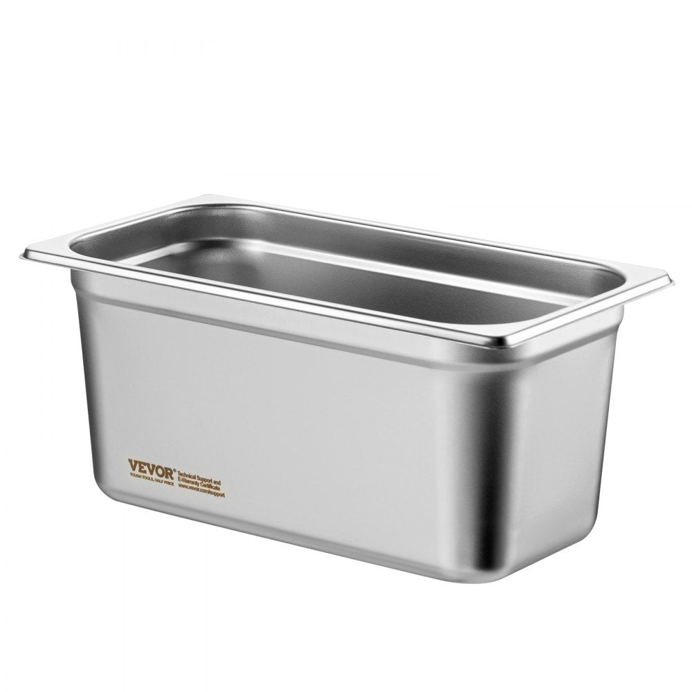 UCT8136L-8 - 1/3 Size Stainless Steel Hotel Pans with Lids, 6-Inch Depth