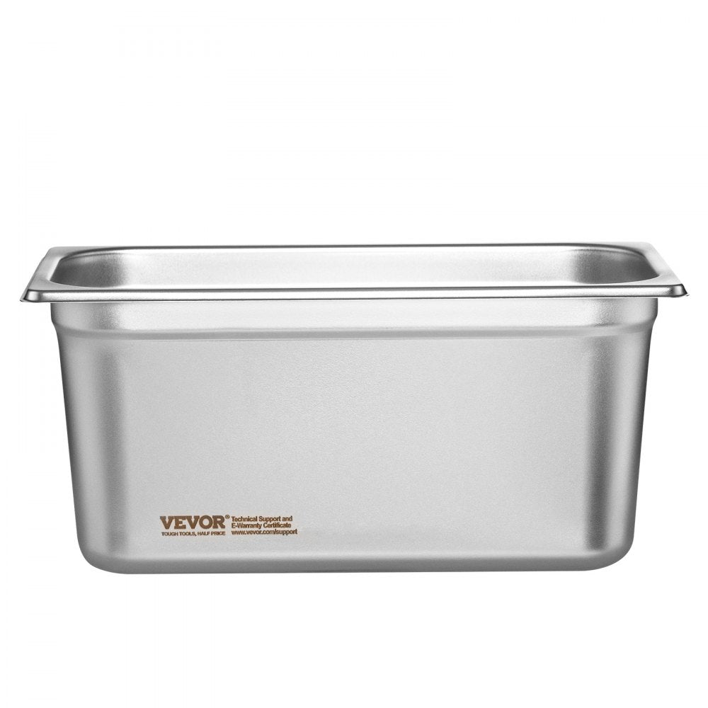 UCT8136L-8 - 1/3 Size Stainless Steel Hotel Pans with Lids, 6-Inch Depth
