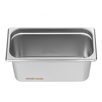 UCT8136L-8 - 1/3 Size Stainless Steel Hotel Pans with Lids, 6-Inch Depth