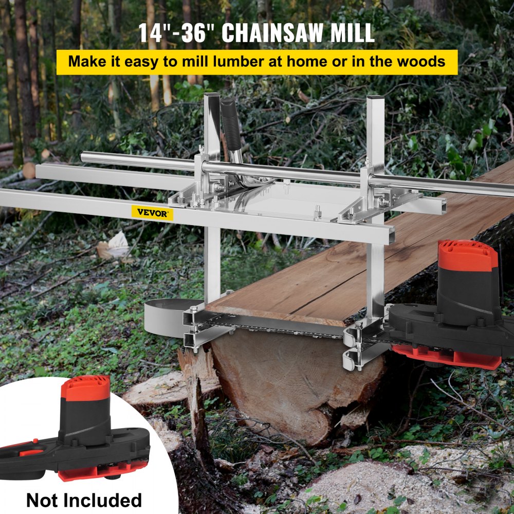 010462381839 - Portable 36" Chainsaw Mill for Smooth-Cut Slabs
